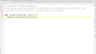 scala - variable length arguments