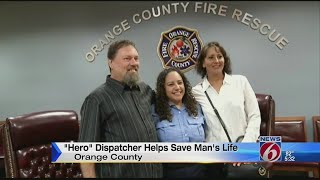 Hero dispatcher helps save man's life