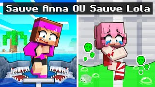 Sauver Anna ou Lola sur Minecraft !