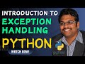 INTRODUCTION TO EXCEPTION HANDLING IN PYTHON PROGRAMMING || EXCEPTIONS IN PYTHON PROGRAMMING