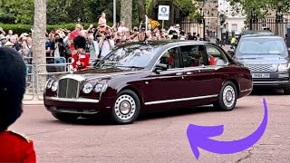 Royal Motorcade: King Charles, Princess Anne and Prince Edward Arrive in Style at Buckingham Palace!