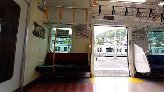 湯河原疎開停車中のE217系が見える