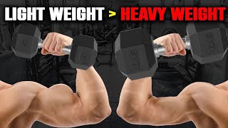 Why Light Weight Builds More Muscle (THAN HEAVY!)