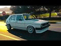 kyle s bagged volkswagen mk1 golf 4 door old school 4k