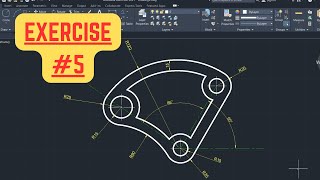 AutoCAD Basic 2D Drawing Practice For Beginners #5