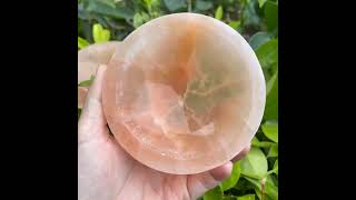 Orange Selenite Bowl, 4\