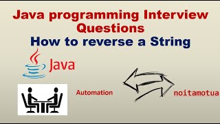 How to reverse a string using with & without reverse method | Automation testing interview question