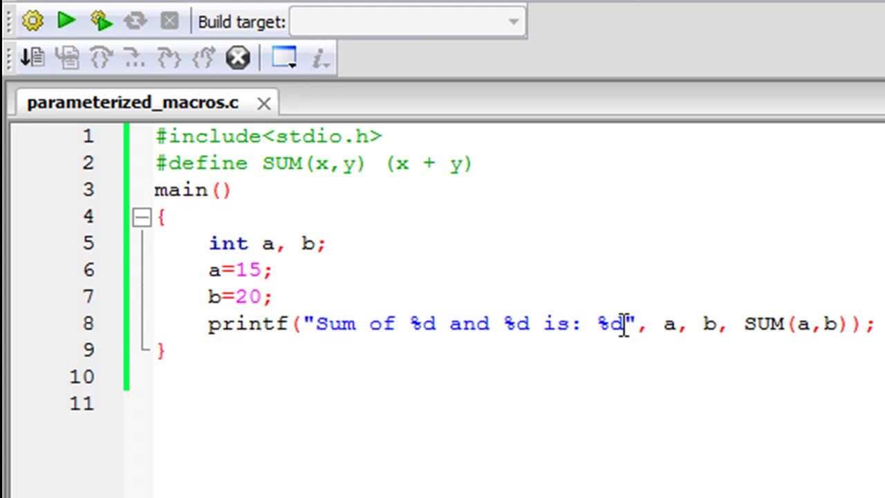 C Programming Tutorial - 73: Parameterized Macros - YouTube