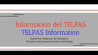 TELPAS information for parents community