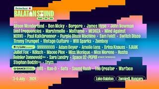 Heineken Balaton Sound - Lineup 2024