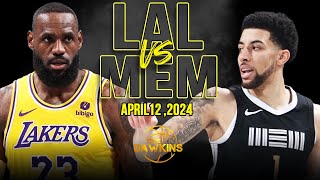Los Angeles Lakers vs Memphis Grizzlies  Game Highlights | April 12, 2024 | Free