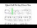 Stevie Wonder - I Just Called To Say I Love You Sheet Music