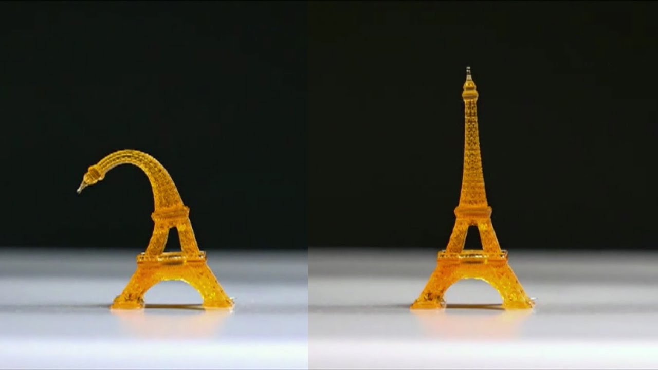 4D Printed Structures Remember Shape - YouTube