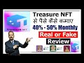 Treasure NFT Business Plan & Review | Daily Non-working Earning 1 to 6% | Indian Best Online Earning