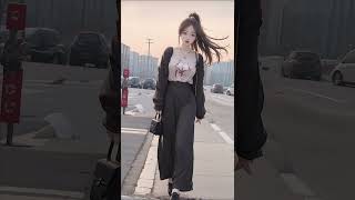 [4K] AI 봄인데 내일 뭐 입을까? 🌺 | 꾸안꾸 자연스러운 코디 | 看看书 | 本を見て | アイドルコーディネート