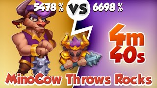 MINOTAUR Wants to BEAT GENIE!!! 4:40 mins | PVP Rush Royale