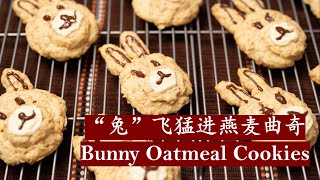 Bunny Oatmeal Cookies|兔飞猛进燕麦曲奇饼干|Happy Lunar New Year Snack|沉浸式下厨