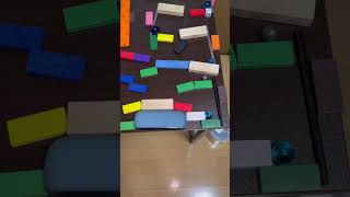 【青いビー玉】本日のピタゴラスイッチ　#rubegoldberg #marbles #tiktok #ピタゴラスイッチ #marblerace #marblerun #games #end