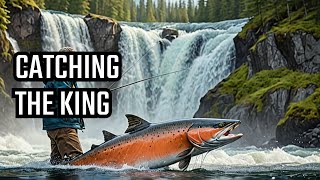 24 Hours to Catch the BIGGEST Alaska King Salmon at Waterfall Resort!