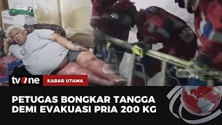 Perjuangan Damkar Evakuasi Pria Obesitas Berbobot 200 Kg di Gambir | Kabar Utama tvOne