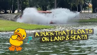 Amazing Duck that Moves on Land \u0026 Floats on Water! | Explore Singapore | Singapore Duck Tours