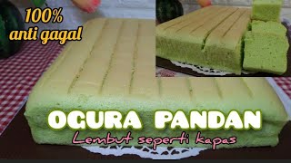 Resep Ogura Pandan Cake Lembut Banget!