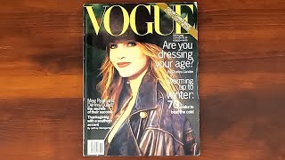 1993 November ASMR Magazine Flip Through: Vogue w Nadja Auermann Isabella Rossellini, Meg Ryan