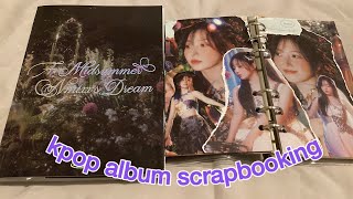 asmr kpop album scrapbooking | nmixx haewon