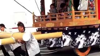 久喜提灯祭り本三山車新しく成りましたイトーヨーカ堂前引き回し20170712