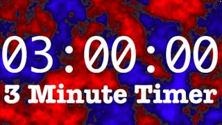 3 minute Countdown Timer Silent w/Beep - 180 second Timer - 3:00 Clock with Alarm - 30 fps timer 3