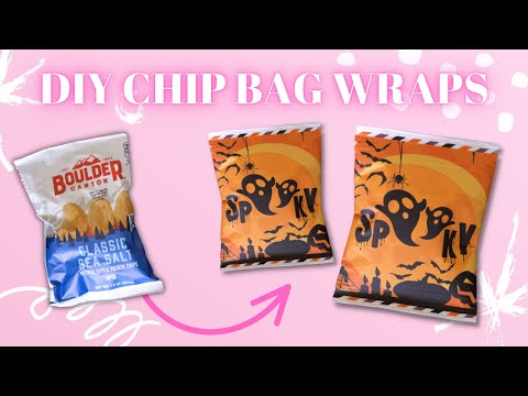 Diy Chip Bag Wrap Youtube
