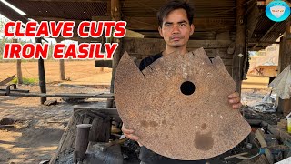 HOW TO MAKE STRONG CLEAVER FROM DISC PLOUGH.