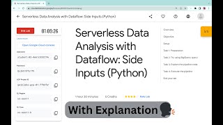 Serverless Data Analysis with Dataflow: Side Inputs (Python) || #qwiklabs || #coursera @quick_lab