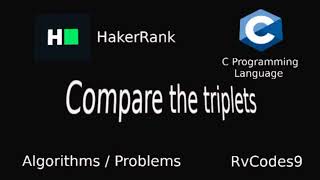 HakerRank - Compare the triplets Solution - C programming language