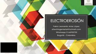 EDM, Conceptos Básicos electroerosión