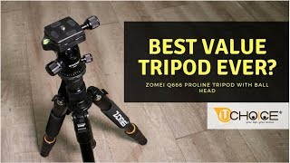 Best value tripod ever ? ZOMEI Q666 Proline Tripod with Ball Head Review (link updated)