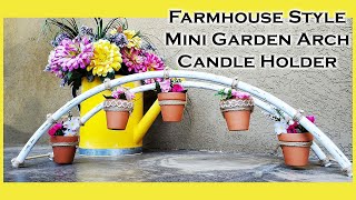 🦋 Mini Garden Arch Farmhouse Decor Style DIY - 🟢 Dollar Tree DIY