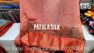 புத்தம் புது Patola Silk ஜாய்ன்ட் சேலைகள் 380rs |146| Dindigul |17-06-2023 #jointsarees  #saree