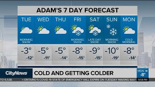 Colder temperatures, snow on the way