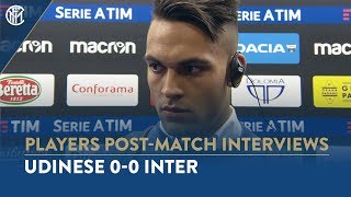 UDINESE 0-0 INTER | LAUTARO MARTINEZ INTERVIEW: "We played well, but we were just missing a goal"