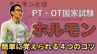 【生理学⑧】簡単にホルモンを覚えられる４つのコツ｜理学療法士作業療法士国試塾 鰐部ゼミナール