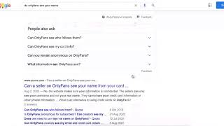 Can ONLYFANS see your name or email?