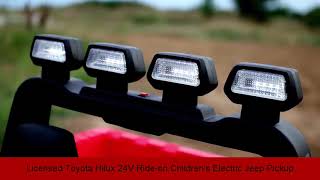 Licensed Toyota Hilux 24V Ride on Children's Electric Jeep Pickup