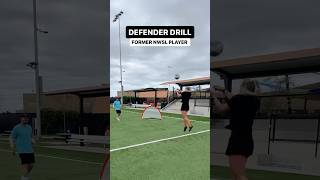 DEFENDER DRILL With Former NWSL Soccer Player ⚽️ #soccer #soccertraining #soccerdrills