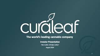 Curaleaf Holdings CURLF Q2 2024 Earnings Presentation