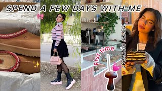 Spend a few days with me 🎀|| تصاور عيد ميلاد صاحبتي ، خريجة معايا ✨GRWM