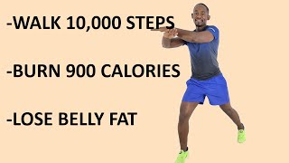 10,000 STEPS WALK AT HOME WORKOUT TO DESTROY BELLY FAT 🔥BURN 900 CALORIES🔥