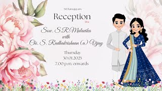 S.R. Malavika with S. Radhakrishnan (a) Vijay | Reception Live