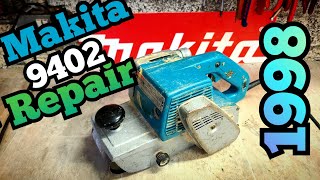 Repairing an 26 year Old Makita 9402 belt sander that needs a compleat teardown, clean and repair.