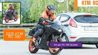 2025 New Upcoming KTM RC 390 Spotted on testing 💥 3rd Gen RC 390 💥 More Power, New Features \u0026 Price